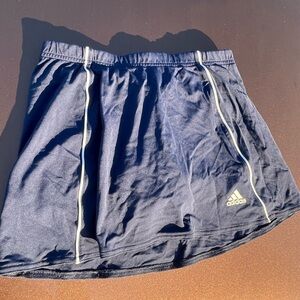 Adidas Navy Skirt with White Accents